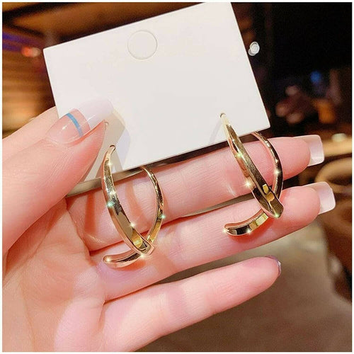 Valen Simple Curved Earrings