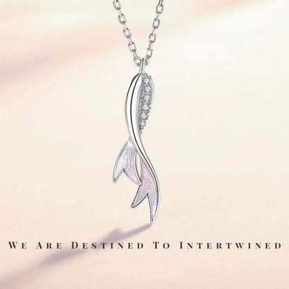 Siren Sisters Intertwining Necklace (Sterling Silver)